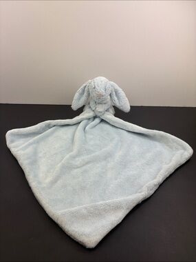 Jellycat Bashful Blue Bunny Lovey Comfort Blanket Soother